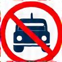 Symbol für ein Verkehrsschild und eine Strafe